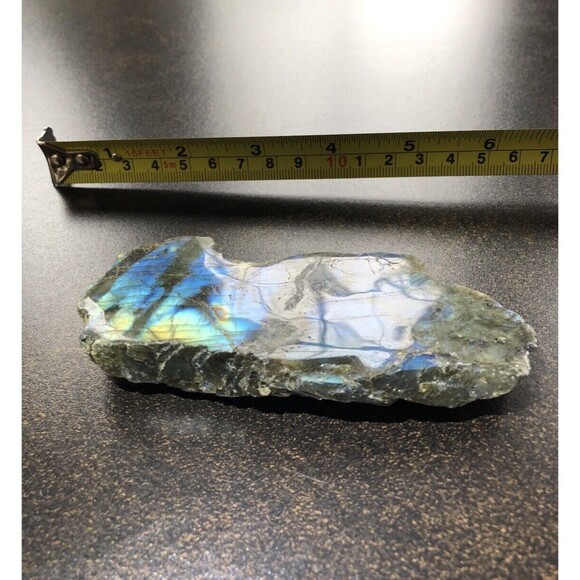 Labradorite One Side Polished Flash Stunning Colors Slab Spectrolite Reiki Stone - Picture 7 of 16